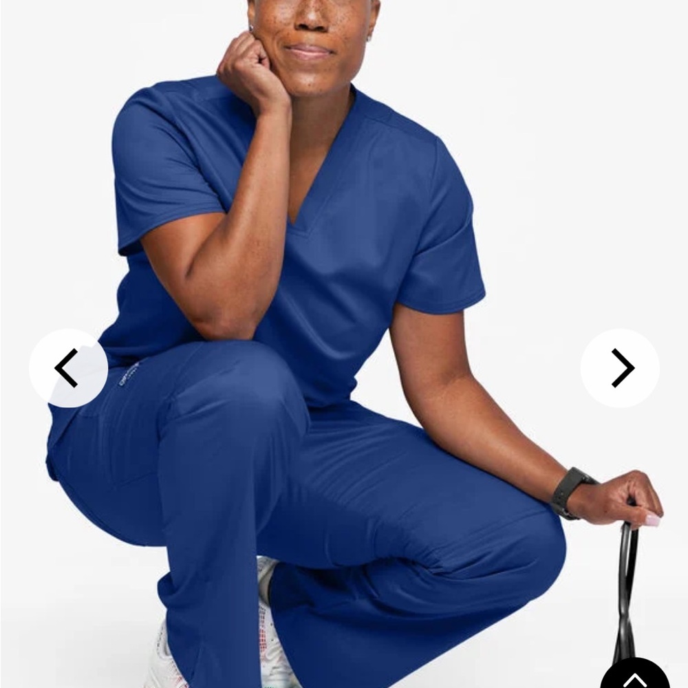 Cherokee Women's Galaxy Blue Scrub Set